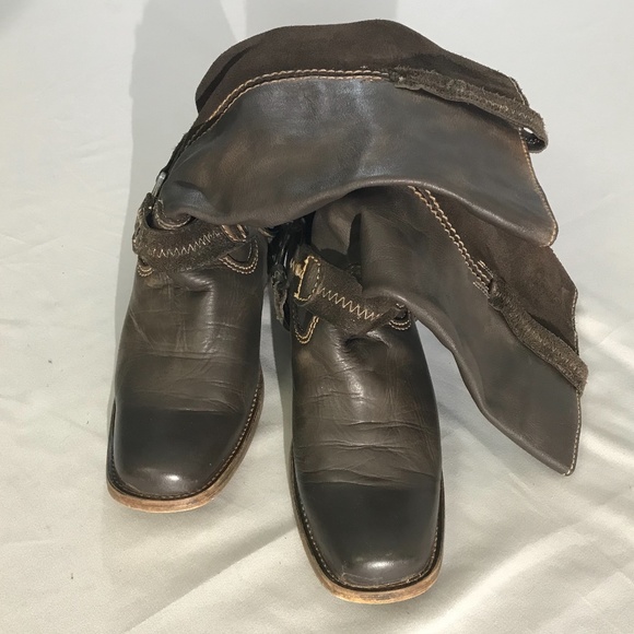 Bed Stu Brown Harness Boot Crafted in Mexico Sz 7 - Picture 8 of 14